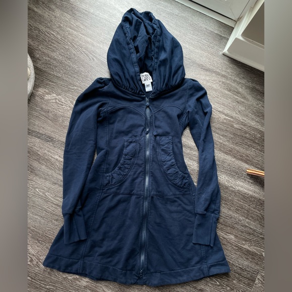 Prairie Underground Jackets & Blazers - Women’s Prairie Underground Guinevere Hoodie Jacket Midnight Sz S Long Cloak